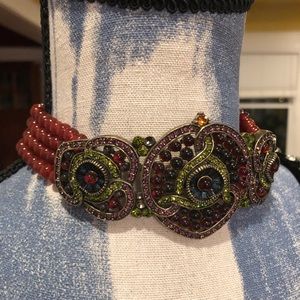Heidi Daus garnet/like choker